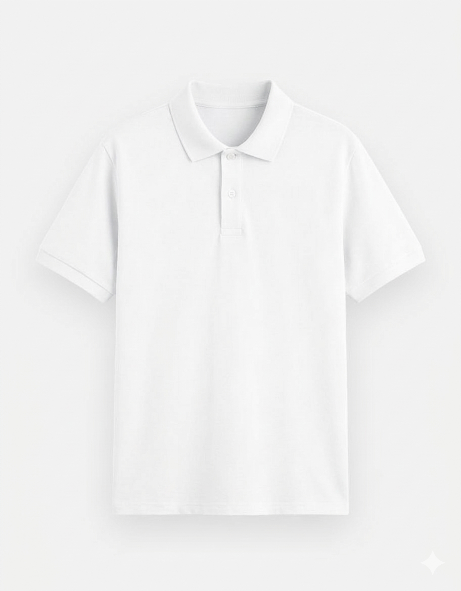White Polo Tee
